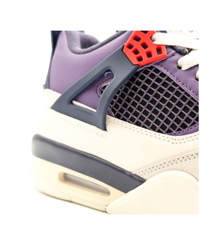 کفش بسکتبال نایک ایر جردن 4 بنفش کرم Nike air Jordan 4 retro