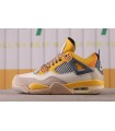 کفش بسکتبال نایک ایر جردن 4 سفید زرد Nike air Jordan 4 WY