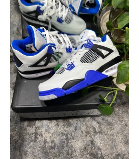 کفش بسکتبال نایک ایر جردن 4 سفید آبی Nike air Jordan 4 WB