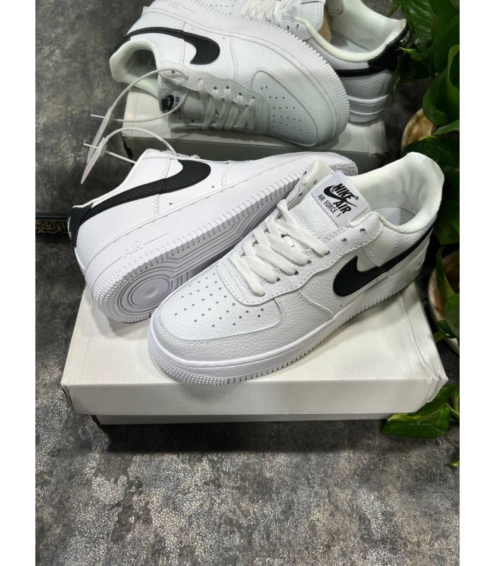 نایک ایر فورس وان سفید مشکی Nike air force 1 White Black