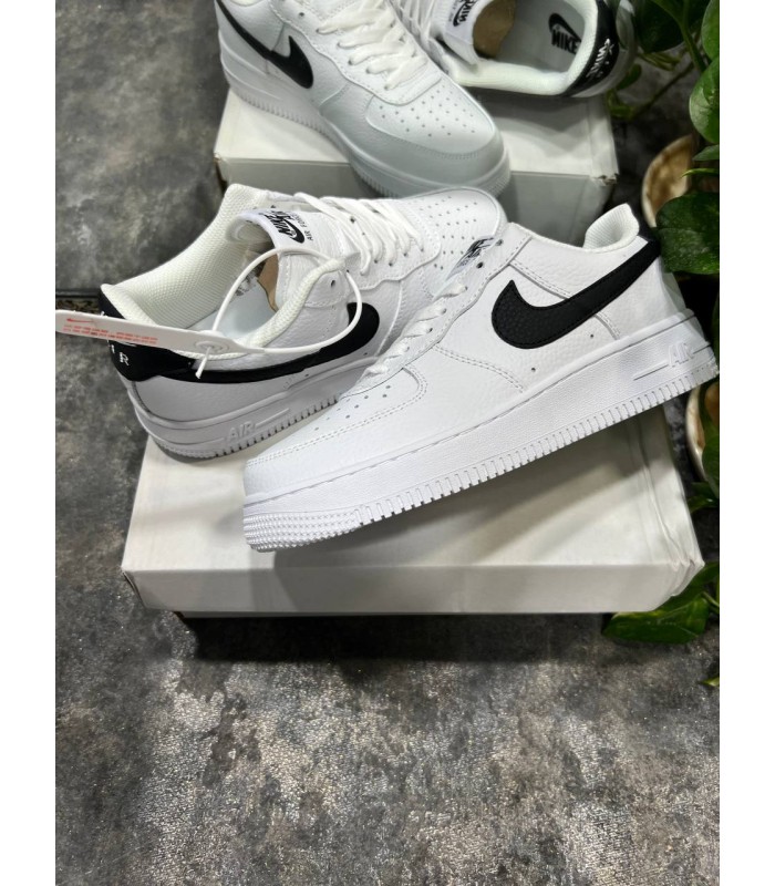 نایک ایر فورس وان سفید مشکی Nike air force 1 White Black