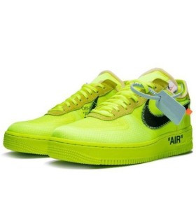 نایک ایر فورس وان آف وایت سبز Nike air force 1 off white