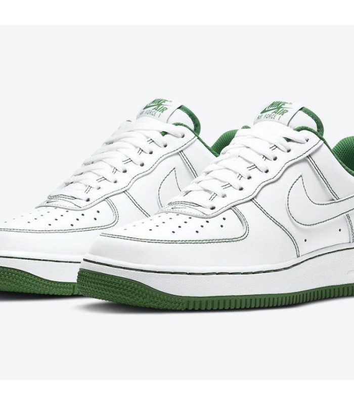 نایک ایر فورس وان سفید سبز Nike air force 1 white Green