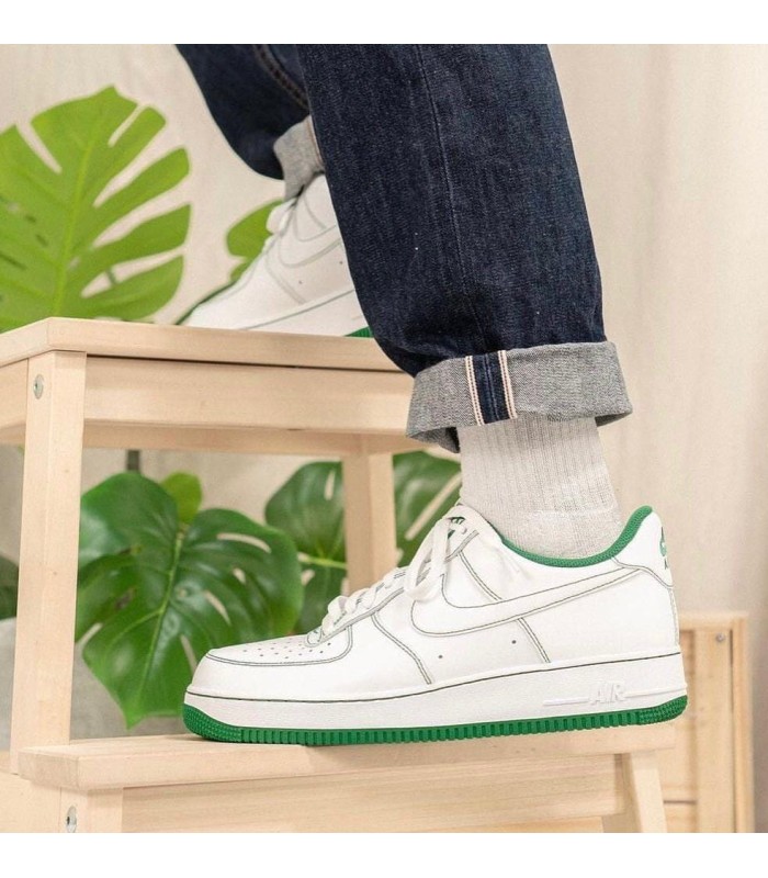 نایک ایر فورس وان سفید سبز Nike air force 1 white Green