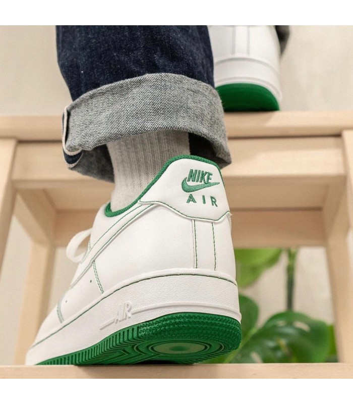 نایک ایر فورس وان سفید سبز Nike air force 1 white Green