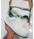 نایک ایر فورس وان سفید سبز Nike air force 1 white Green