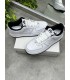 نایک ایر فورس وان سفید مشکی Nike air force 1 contrast stitch white black