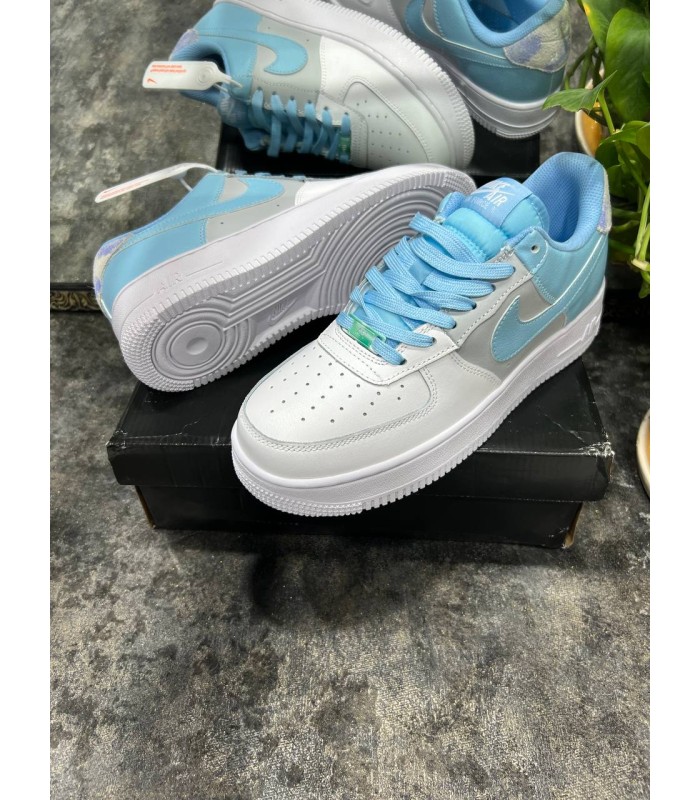 نایک ایر فورس وان آبی روان Nike air force 1 psychic blue