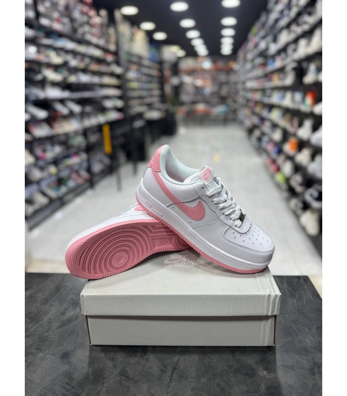 نایک ایر فورس وان سفید صورتی Nike air force 1 white pink