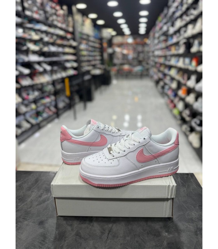 نایک ایر فورس وان سفید صورتی Nike air force 1 white pink