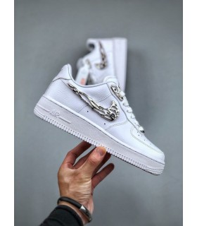 نایک ایر فورس وان سفید نایک فلزی Nike air force 1 white Metal