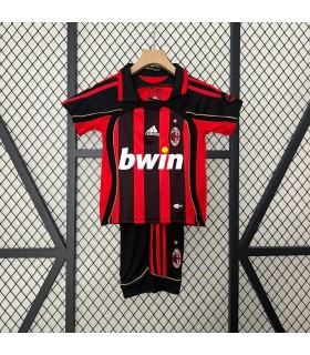 تیشرت و شورت بچگانه کلاسیک 2007 آث میلان Ac Milan Home Kid 2007