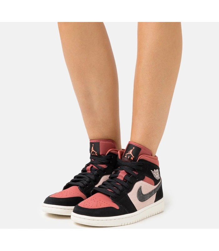کفش پیاده روی نایک ایرجردن وان ساقدار کانیون Nike air jordan 1 mid canyon rust