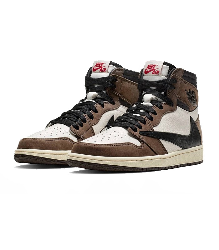 کفش پیاده روی نایک ایرجردن وان تراویس اسکات ساقدار Nike air jordan 1 High travis Scott