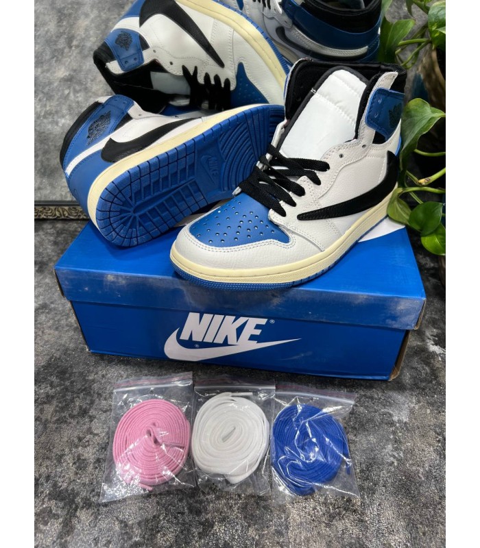 کفش پیاده روی نایک ایرجردن وان تراویس اسکات ساقدار Nike air jordan 1 High travis Scott