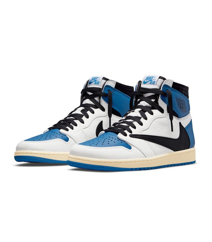 کفش پیاده روی نایک ایرجردن وان تراویس اسکات ساقدار Nike air jordan 1 High travis Scott
