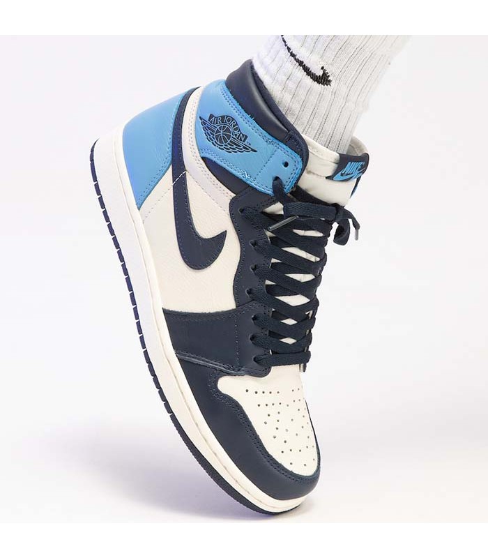 کفش پیاده روی نایک ایرجردن وان ساقدار Nike air jordan 1 High Obsidian