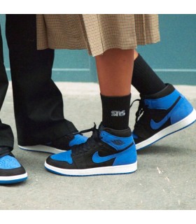 کفش پیاده روی نایک ایرجردن وان ساقدار Nike air jordan 1 High Royal Reimagined