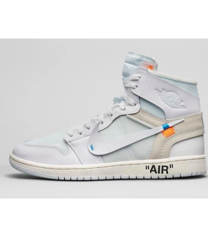 کفش پیاده روی نایک ایر جردن وان ساقدار آف وایت Nike air Jordan 1 high off-white white