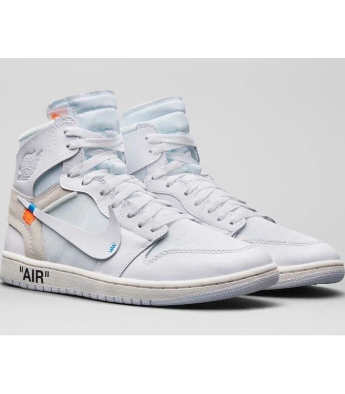 کفش پیاده روی نایک ایر جردن وان ساقدار آف وایت Nike air Jordan 1 high off-white white