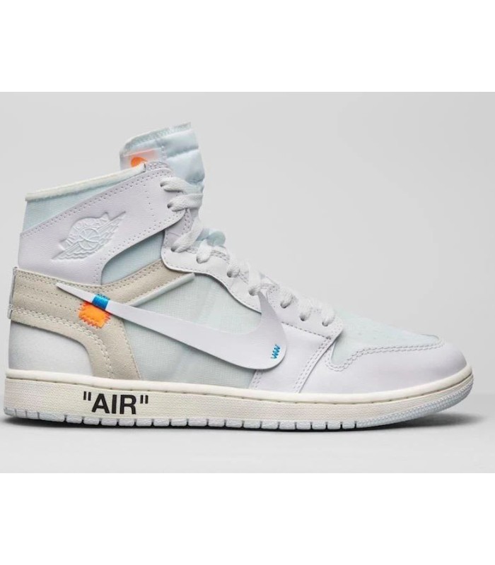 کفش پیاده روی نایک ایر جردن وان ساقدار آف وایت Nike air Jordan 1 high off-white white