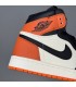 کفش پیاده روی نایک ایر جردن وان ساقدار مشکی سفید نارنجی Nike air Jordan 1 high WBO