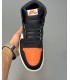کفش پیاده روی نایک ایر جردن وان ساقدار مشکی سفید نارنجی Nike air Jordan 1 high WBO