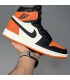 کفش پیاده روی نایک ایر جردن وان ساقدار مشکی سفید نارنجی Nike air Jordan 1 high WBO