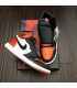 کفش پیاده روی نایک ایر جردن وان ساقدار مشکی سفید نارنجی Nike air Jordan 1 high WBO