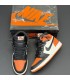 کفش پیاده روی نایک ایر جردن وان ساقدار مشکی سفید نارنجی Nike air Jordan 1 high WBO