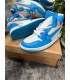 کفش پیاده روی نایک ایر جردن وان ساقدار آف وایت Nike air Jordan 1 high off-white blue