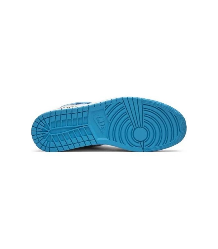 کفش پیاده روی نایک ایر جردن وان ساقدار آف وایت Nike air Jordan 1 high off-white blue