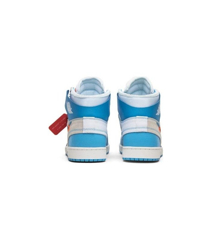 کفش پیاده روی نایک ایر جردن وان ساقدار آف وایت Nike air Jordan 1 high off-white blue