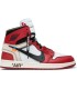 کفش پیاده روی نایک ایر جردن وان ساقدار آف وایت Nike air Jordan 1 high off-white crimson