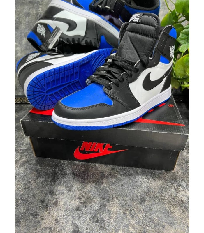 کفش پیاده روی نایک ایر جردن وان ساقدار آبی Nike jordan 1 high blue toe