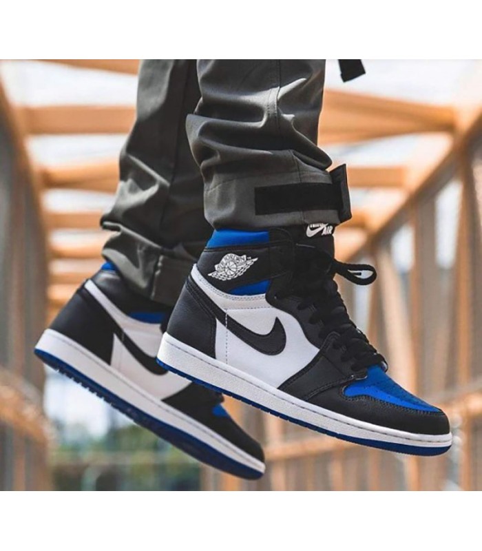 کفش پیاده روی نایک ایر جردن وان ساقدار آبی Nike jordan 1 high blue toe