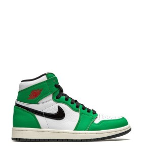 کفش پیاده روی نایک ایر جردن وان ساقدار سبز Nike jordan 1 high lucky green
