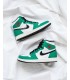 کفش پیاده روی نایک ایر جردن وان ساقدار سبز Nike jordan 1 high lucky green