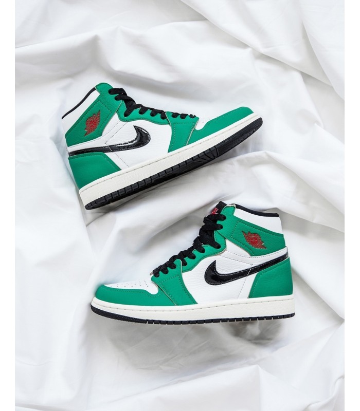 کفش پیاده روی نایک ایر جردن وان ساقدار سبز Nike jordan 1 high lucky green