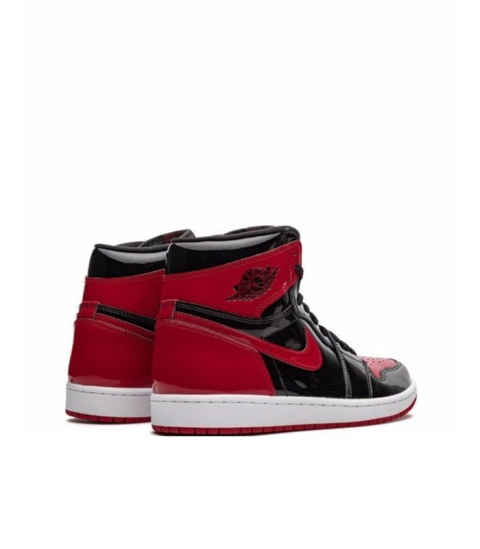 کفش پیاده روی نایک ایر جردن وان ساقدار قرمز Nike jordan 1 high black and red verni