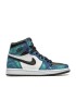 کفش پیاده روی نایک ایر جردن وان ساقدار آبی Nike air Jordan 1 high tie dye blue