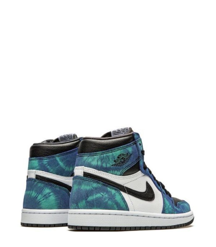 کفش پیاده روی نایک ایر جردن وان ساقدار آبی Nike air Jordan 1 high tie dye blue