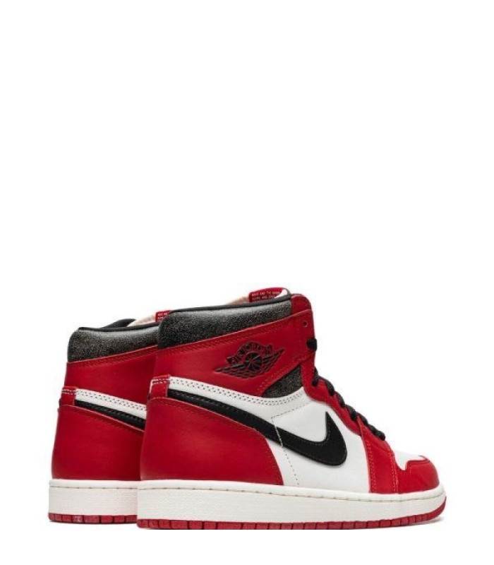 کفش پیاده روی نایک ایرجردن وان ساقدار قرمز شیکاگو لاست Nike air jordan 1 high lost and found chicago red