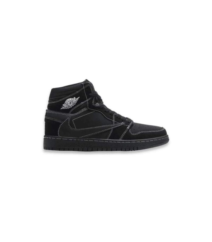 کفش پیاده روی نایک ایرجردن وان ساقدار تراویس اسکات مشکی Nike air jordan 1 high travis scott full black