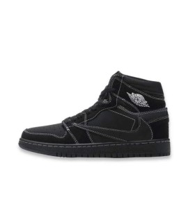 کفش پیاده روی نایک ایرجردن وان ساقدار تراویس اسکات مشکی Nike air jordan 1 high travis scott full black