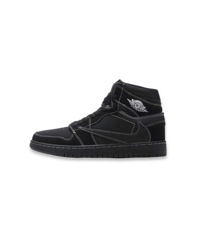 کفش پیاده روی نایک ایرجردن وان ساقدار تراویس اسکات مشکی Nike air jordan 1 high travis scott full black