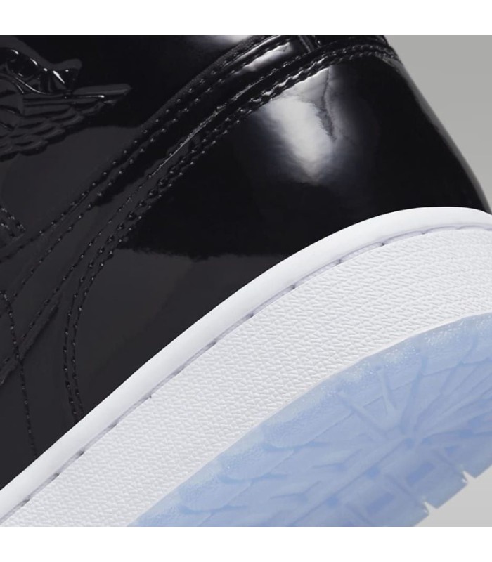 کفش پیاده روی نایک ایر جردن وان ساقدار ورنی مشکی Nike air jordan 1 Verny high space jam