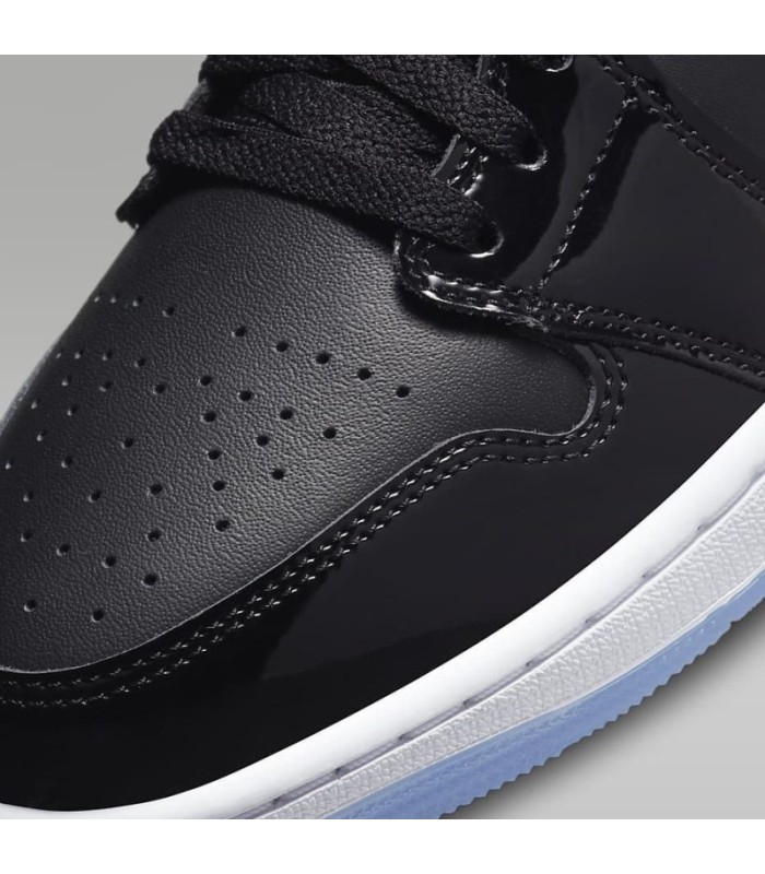 کفش پیاده روی نایک ایر جردن وان ساقدار ورنی مشکی Nike air jordan 1 Verny high space jam