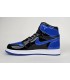 کفش پیاده روی نایک ایر جردن وان ساقدار ورنی مشکی آبی Nike air jordan 1 high Patent Leather black and blue