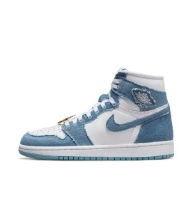 کفش پیاده روی نایک ایر جردن وان ساقدار جین آبی Nike air jordan 1 high Denim